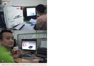 28




                                                                                28. Diese Mitarbeiterin gestaltet die Verpackungen der Panodic
                                                                                Receiver, die im Inland verkauft werden.
                                                                                29. Nicht nur die Funktion ist wichtig, auch das Design muß stimmen.
                                                                                Einer der 10 Mitarbeiter der Designabteilung arbeitet daran, den neuen
                                                                                HDMI Stick von Panodic attraktiv zu gestalten. Bald werden wir dieses
29                                                                              Gerät in einem Testbericht in TELE-satellite vorstellen.




142 TELE-satellite International — The World‘s Largest Digital TV Trade Magazine — 02-03/2012 — www.TELE-satellite.com
 