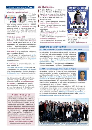 Actualités de ENS Mines Stetienne Mars2009