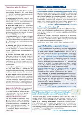 Actualités de ENS Mines Stetienne Mars2009