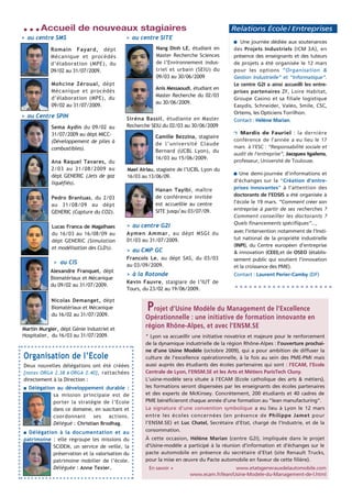Actualités de ENS Mines Stetienne Mars2009