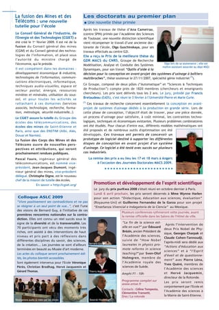 Actualités de ENS Mines Stetienne Mars2009