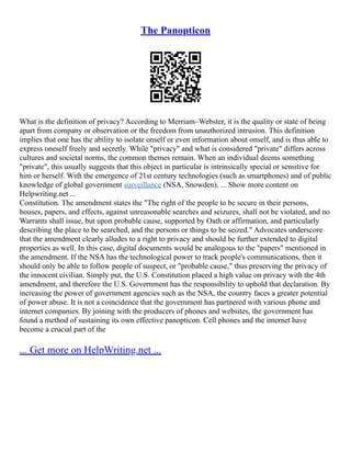 Panopticon | PDF