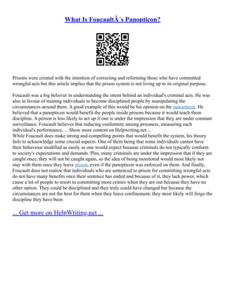 Panopticon | PDF