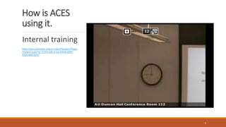 How is ACES
using it.
Internal training
http://aces.panopto.auburn.edu/Panopto/Pages
/Viewer.aspx?id=710f1638-d7e3-4304-b099-
42a018653d57
5
 