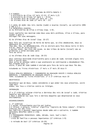 Panorama Da BíBlia Modulo 1   Bloco De Notas
