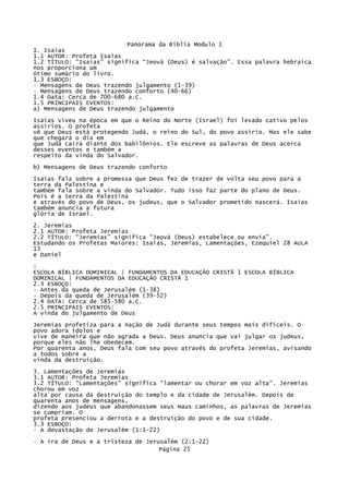Panorama Da BíBlia Modulo 1   Bloco De Notas