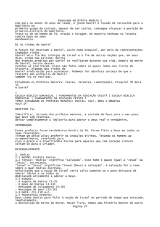 Panorama Da BíBlia Modulo 1   Bloco De Notas