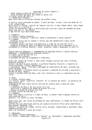 Panorama Da BíBlia Modulo 1   Bloco De Notas