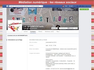 Médiation numérique : les réseaux sociaux
 