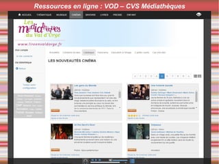 Ressources en ligne : VOD – CVS Médiathèques
 