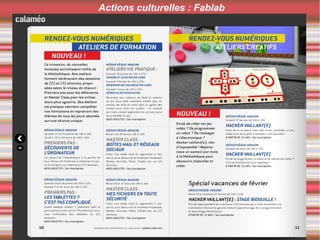 Actions culturelles : Fablab
 