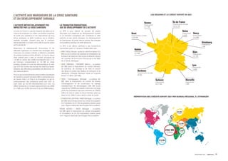 L’ACTIVITÉ MÉTIER RELATIVEMENT PEU
IMPACTÉE PAR LA CRISE SANITAIRE
La crise du Covid n’a pas fait ressentir ses effets sur le
volume de production du métier. Les durées moyennes
de sortie des opérations et les négociations de long
terme expliquent la faible incidence de la situation
sanitaire mondiale, d’autant plus que le continent
africain apparait à ce stade moins affecté que les autres
par la pandémie.
Néanmoins, le ralentissement économique et les
difficultés logistiques ont entraîné des décalages dans
l’exécution de certains contrats, et affecté la solvabilité
de certains acheteurs privés africains. Le cout du risque
reste maitrisé avec à date un montant d’impayés de
1,9 M€ en rachat des crédits fournisseurs (soit 2,7%
de l’encours correspondant) et 1,9 M€ en crédit
acheteur (dossier en cours de restructuration). À noter
que 25% du nombre des rachats de crédit fournisseur
présente des difficultés susceptibles de déboucher sur
des restructurations.
Pourcequiconcernelesecteurdelacroisière,laparalysie
de l’activité a poussé l’armateur MSC à demander pour
les navires Vista 3 et Vista 4 la prorogation du gel du
remboursement des échéances entre avril 2021 et
mars 2022 qui ont été rééchelonnées sur 5 ans. Ce
différé représente un montant respectivement de 5.9M€
et 4.7M€ pour la DFE (encours bruts de 60M€/bateau).
LA TRANSITION ÉNERGÉTIQUE,
AXE DE DÉVELOPPEMENT DE L’ACTIVITÉ
La DFE a pour objectif de prioriser les projets
répondant aux exigences de développement durable
et de transition énergétique afin d’améliorer le bilan
carbone de ses clients étrangers. Le développement
du financement de projet dans le secteur des énergies
renouvelables participe de cette démarche.
La DFE a par ailleurs participé à des transactions
importantes ayant un marqueur durable telles que :
EMO / SSGL (Ghana) : rachat du crédit fournisseur (5,5
M€) pour la fourniture de matériels de réhabilitation de
la station de traitement des boues et effluents urbains
de Lavender Hill (commune d’Accra) par la sté EMO
(Ile et Vilaine, Bretagne) ;
VINCI ENERGIE / PADSBEE (Bénin) : co-prêteur
(90 M€) dans le financement du contrat d’études,
de fourniture, de montage et de mise en service
des lignes et postes des réseaux de transport et de
distribution d’énergie électrique haute et moyenne
tension du Bénin (300 M€) ;
VINCI / Sambangalou (Sénégal) : co-prêteur (60
M€) dans le financement du contrat de travaux
d’aménagement et de construction du barrage
hydroélectrique de Sambangalou (388 M€) d’une
capacité de 128MW permettant d’alimenter une large
partie des populations des pays membres de l’OMVG
(Office de mise en valeur du fleuve Gambie), grâce au
réservoir de 188km² prévu dans le cadre du projet ;
FONROCHE LIGHTING / ANER (Sénégal) : co-prêteur
(60 M€) dans le financement du contrat d’acquisition
et d’installation de 67 000 lampadaires solaires passé
avec l’Agence Nationale des Energies Renouvelables.
RAGNI NOVEA / ANER (Sénégal) : co-prêteur
(30 M€) dans le financement du contrat d’acquisition
et d’installation de 36 000 lampadaires solaires passé
avec l’Agence Nationale des Energies Renouvelables
LES RÉGIONS ET LE CRÉDIT EXPORT EN 2021
RÉPARTITION DES CRÉDITS EXPORT 2021 PAR BUREAU RÉGIONAL À L’ÉTRANGER
L’ACTIVITÉ AUX MARQUEURS DE LA CRISE SANITAIRE
ET DU DÉVELOPPEMENT DURABLE
Rennes
Financement
5,11 M€
Île-de-France
Financements cumulés
163,04 M€
Reims
Financement
4,9 M€
Nancy
Financement
21,2 M€
Strasbourg
Financement
4 M€
Dijon
Financement
3,35 M€
Lyon
Financement
1,9 M€
Marseille
Financement
5 M€
Toulouse
Financement
59,17 M€
Bordeaux
Financements cumulés
66 M€
Brest
Financements cumulés
12,82 M€
Nantes
Financement
52,4 M€
27,6 M€
3 dossiers
319,2 M€
16 dossiers
1,8 M€
1 dossier
23,2 M€
2 dossiers
26,6 M€
5 dossiers
PANORAMA 2021 Bpifrance 31
 
