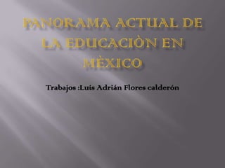 Trabajos :Luis Adrián Flores calderón
 