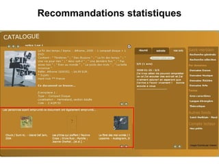 Recommandations statistiques 