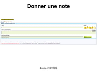 Donner une note 