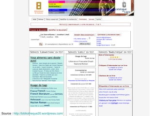 Source :  http://bibliotheque20.wordpress.com/   