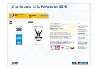 Sites de busca: Links Patrocinados (SEM)
 