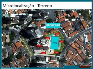 Microlocalização - Terreno17m 23m 17m TORRE44m R. Correia de Lemos20m 10m 