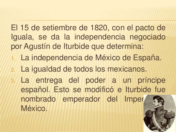 Panorama politico despues de la independencia