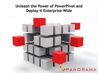 Unleash the Power of PowerPivot and Deploy it Enterprise Wide 