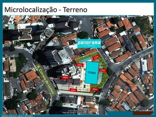 Material preliminar sujeito a alterações.
Microlocalização - Terreno
 