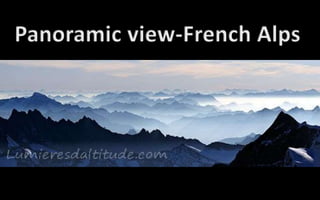 Panoramic view French Alps