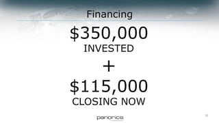 17
Expected Results in 3rd Year
93,000 cameras sold
$56M gross revenue
$10M EBITDA
 