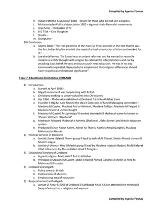 CSS Notes Pakistan Compilation - PDF | PDF