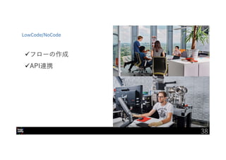 IBM Developer Advocacy 2019
フローの作成
API連携
LowCode/NoCode
38
 