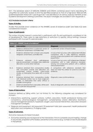 Filtered Evidence Practice Guide Line Pan pacific clinical practice guideline for the prevention and ...