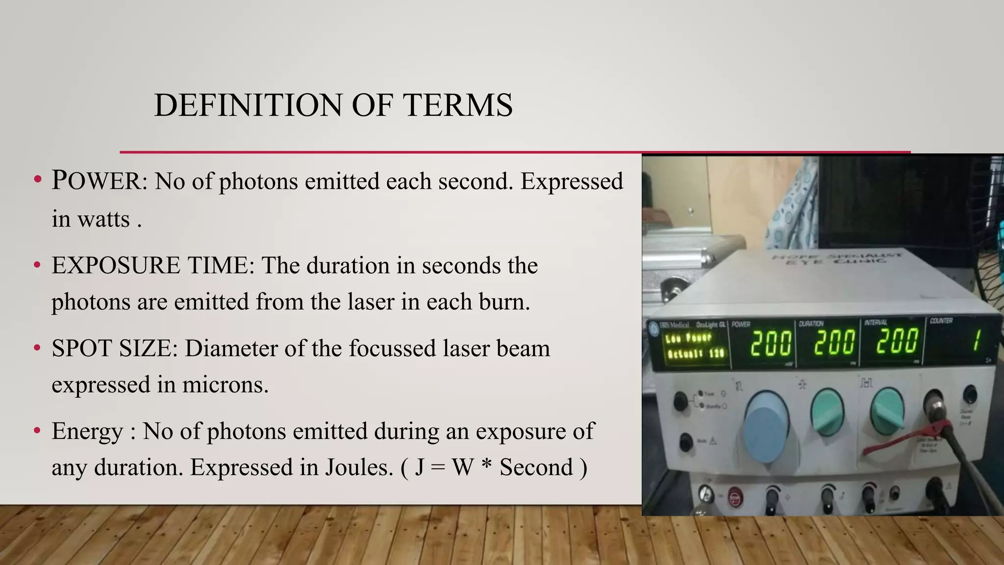 BASICS OF PAN RETINAL, SECTOR AND FOCAL RETINAL LASER PHOTOCOAGULATION.pptx