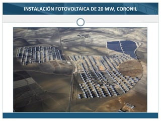 INSTALACIÓN FOTOVOLTAICA DE 20 MW, CORONIL
 