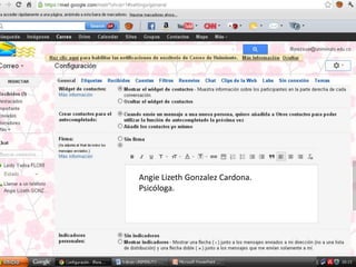 Angie Lizeth Gonzalez Cardona.
Psicóloga.
 