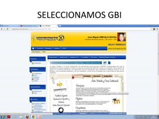 SELECCIONAMOS GBI