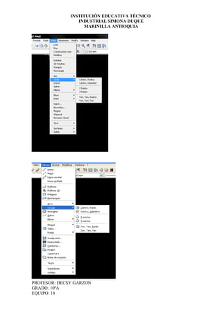 INSTITUCIÓN EDUCATIVA TÉCNICO
                 INDUSTRIAL SIMONA DUQUE
                    MARINILLA ANTIOQUIA




PROFESOR: DECSY GARZON
GRADO: 10ºA
EQUIPO: 18
 