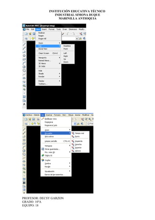INSTITUCIÓN EDUCATIVA TÉCNICO
                 INDUSTRIAL SIMONA DUQUE
                    MARINILLA ANTIOQUIA




PROFESOR: DECSY GARZON
GRADO: 10ºA
EQUIPO: 18
 