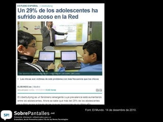 Font: El Mundo. 14 de desembre de 2010. 