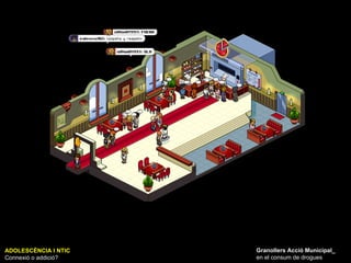 ADOLESCÈNCIA I NTIC Connexió o addició? Granollers Acció Municipal_ en el consum de drogues 