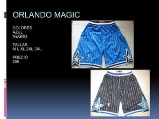 ORLANDO MAGIC  COLORES AZUL NEGRO TALLAS M L XL 2XL 3XL PRECIO 25€ 