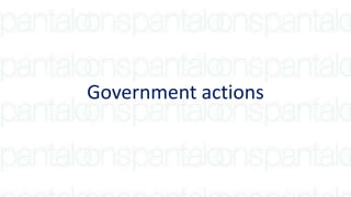Government actions
 