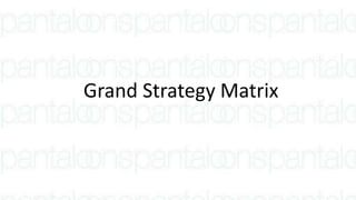 Grand Strategy Matrix
 