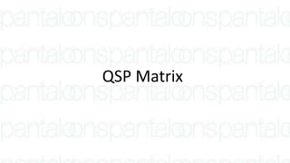 QSP Matrix
 