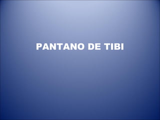 PANTANO DE TIBI 