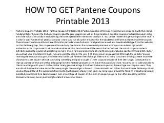 Pantene Coupons Printable 2013 Pantene Coupons Printable 2013 Pantene Coupons Printable 2013 Pantene Coupons Printable 2013