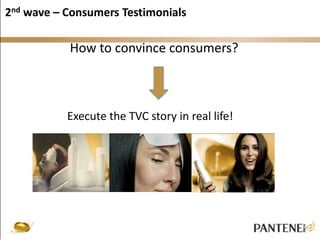 2nd wave – Consumers Testimonials 
How to convince consumers? 
Execute the TVC story in real life! 
 