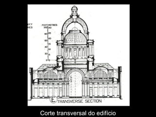 Corte transversal do edifício 