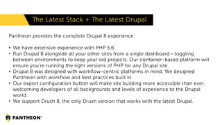 Drupal 8 and Pantheon | PDF