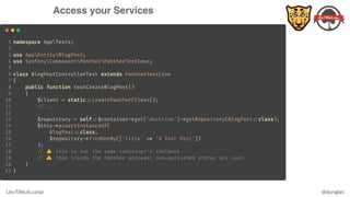 Les-Tilleuls.coop @dunglas
Access your Services
 
