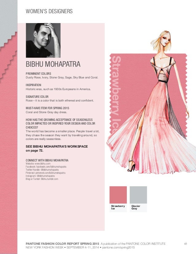 pantone fashion color palette spring 2015