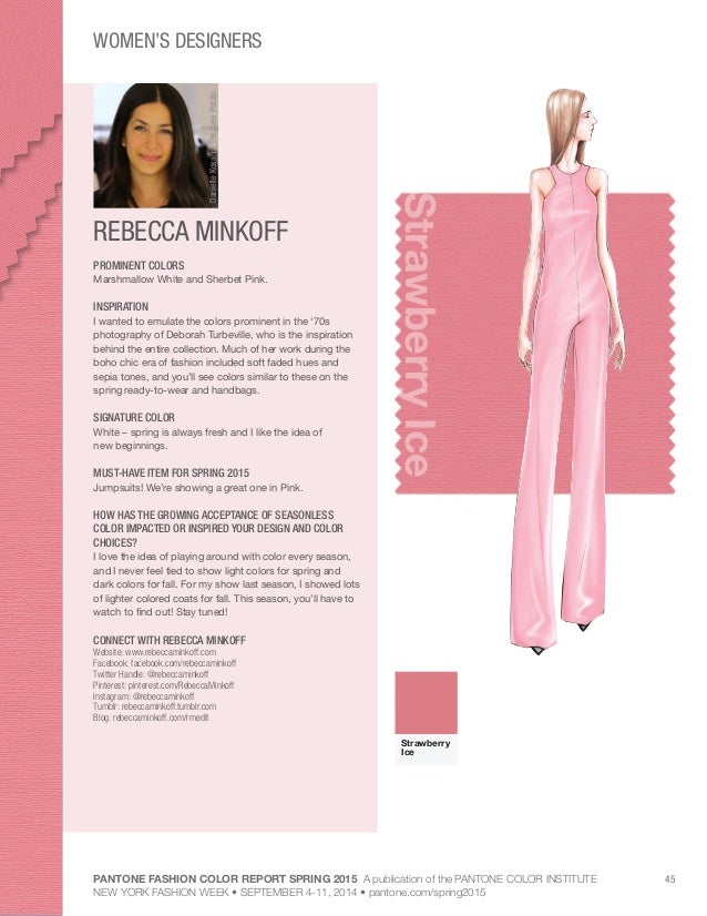 pantone fashion color palette spring 2015